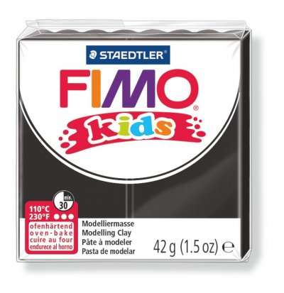 STAEDTLER  - Fimo kids - Pain P&acirc;te &agrave;&nbsp; Modeler 42 g Noir