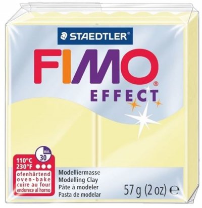 STAEDTLER  Fimo p&acirc;te &agrave; modeler &agrave; effet effet 57 grammes vanille pastel