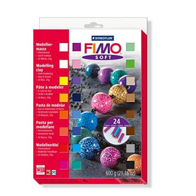 GENERIQUE Staedtler lot de 25 blocs de p&acirc;te fimo plusieurs couleurs