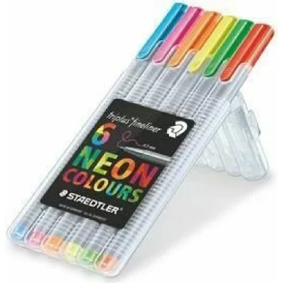 STAEDTLER  Lot de 6 stylos Fineliner