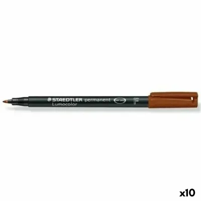 STAEDTLER  - LumoColor 318 - Feutre Permanent Pointe Fine 0,6 mm Brun