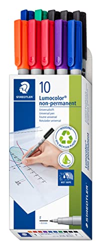 STAEDTLER  Marqueur non-permanent 316F Lumocolor, &eacute;tui de 10