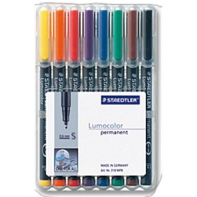 STAEDTLER  Marqueur permanent 313S Lumocolor, &eacute;tui de 8