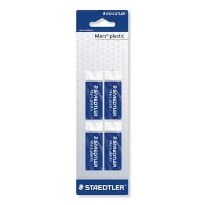 GENERIQUE Staedtler - Mars Plastic - Blister De 4 Gommes - Blanc