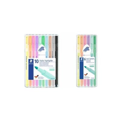 STAEDTLER  Surligneur 'triplus highlighter', &eacute;tui de 10 - Lot de 2