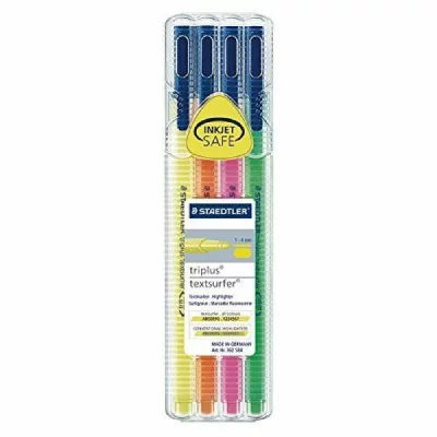 STAEDTLER  Surligneur 'triplus textsurfer', &eacute;tui de 4 - Lot de 3