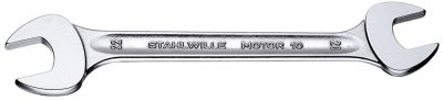 STAHLWILLE  10 8 X 9 10 Cl&eacute; &agrave; fourche double, 8 x 9 mm, Argent