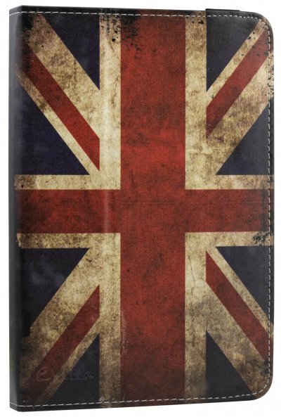 E VITTA Stand 2P Printed England - Etui &agrave; rabat pour tablette - 10.1