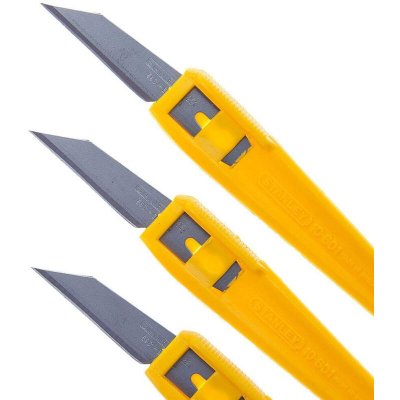 STANLEY  0-10-601 Scalpel coupe-tout Carte 3 pi&egrave;ces