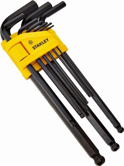 STANLEY  1 Etui De 9 Cl&eacute;s Males &Agrave; T&ecirc;te Sph&eacute;rique - 