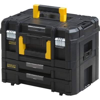 STANLEY  1 Kit Mallette + Mallette 2 Tiroirs Pro-stack