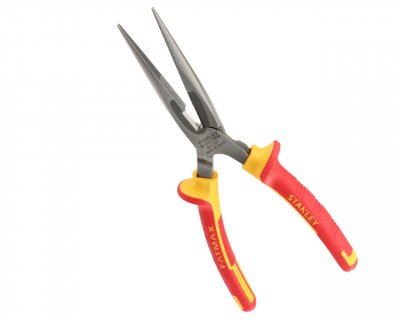 STANLEY  1 Pince &Agrave; Becs 1/2 Ronds Longs Isol&eacute;e 1000v - 