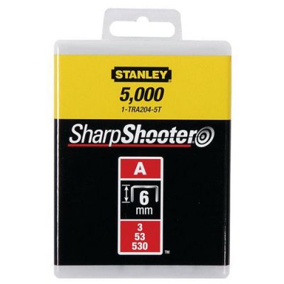 STANLEY  1-tra205-5t agrafe 8 mm type a bo&icirc;te 5000 pi&egrave;ces 1-TRA205-5T