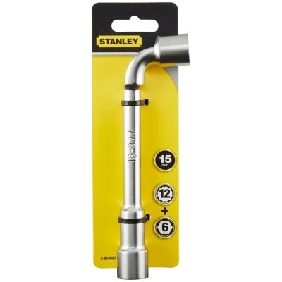 STANLEY  2-86-692 Cl&eacute; &agrave; pipe d&eacute;bouch&eacute;e 6 x 12 pans 15 mm