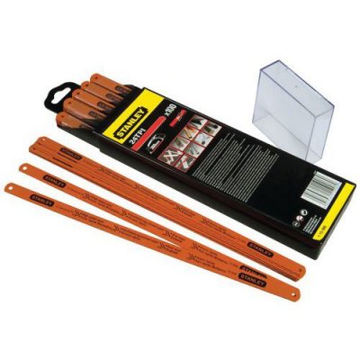 STANLEY  - 2 lames de scie &agrave; m&eacute;taux HSS rubis (10 dents / pouce)