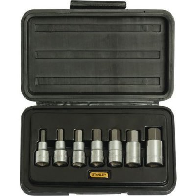STANLEY  coffret 7 douilles 6 pans 1/2`