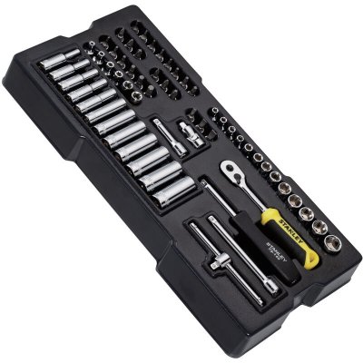 STANLEY  Jeu de 60 douilles 1/4 avec embouts