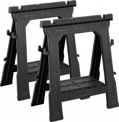 STANLEY  Lot de 2 tr&eacute;teaux pliables STST1-70713