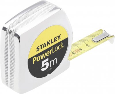 STANLEY  MESURE POWERLOCK CLASSIC ABS, M&egrave;tre &agrave; ruban