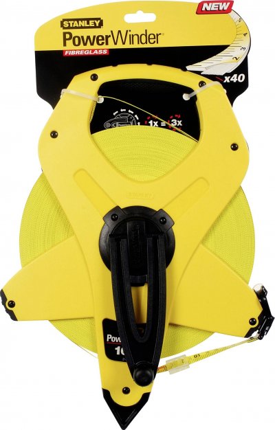 STANLEY  metre ruban 100mx12,7mm powerwinder