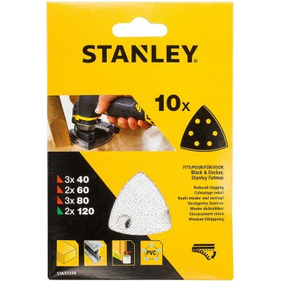 STANLEY  schleifpapiersortiment sta32348 xj - 10 pi&egrave;ces