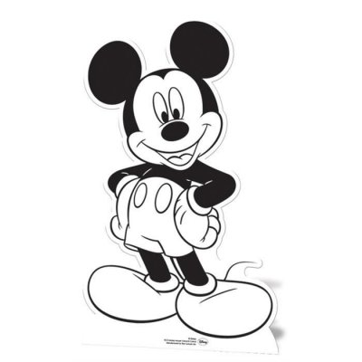 DISNEY Star cutouts - Stscc3 - Figurine G&eacute;ante - Mickey - A Colorier 88 X 50 Cm