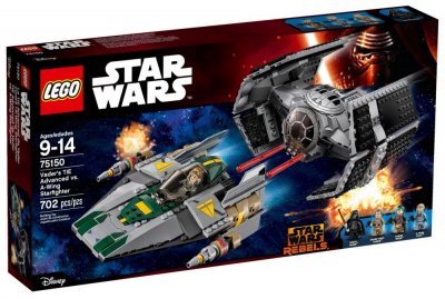 Star Wars 75150 Le TIE Advanced de Dark Vador contre l'A-Wing Starfighter