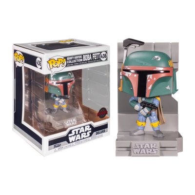 POP Star Wars Boba Fett Metallic US ! Deluxe Diorama