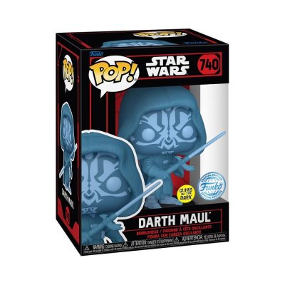 FUNKO Star Wars : Dark Side - Figurine Pop! Darth Maul (Holo) (Gw) 9 Cm