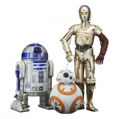 1001KDO Star wars episode vii - pack 3 statuettes pvc artfx 1/10 c-3po & r2-d2 & bb-8 KTOSW114 