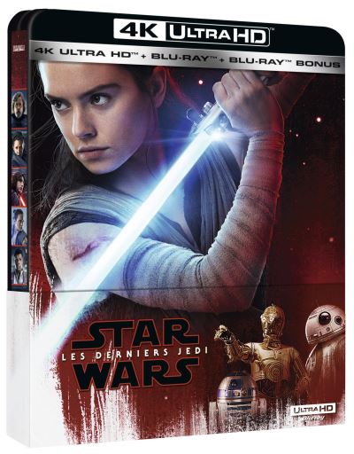 Star Wars : Les Derniers Jedi Steelbook Blu-ray 4K Ultra HD