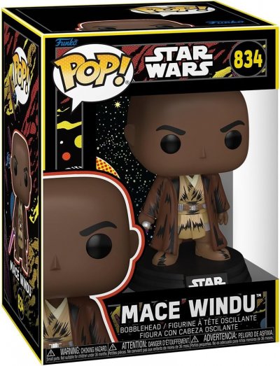 FUNKO Star Wars: Mandalorian & Grogu - Figurine POP! Mace Windu (Retro) 9 cm