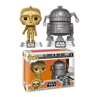  Star Wars - Pack 2 Figurines Pop! Concept Series: R2-d2 & C-3po 9 Cm
