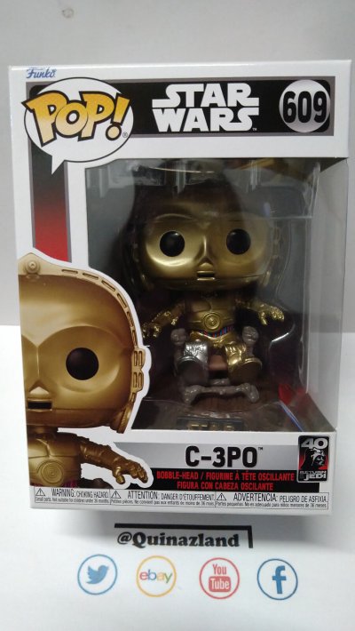 FUNKO Star Wars - Return Of The Jedi 40th: C3PO In Chair POP! Booble-Head -