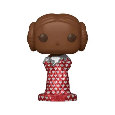 FUNKO Star Wars Valentines - Figurine Pop! Leia (val Choc) 9 Cm