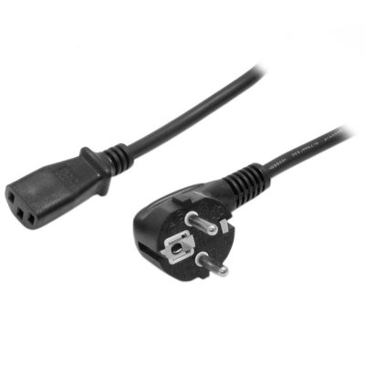 Startech 1.8m 2 Prong European Power Cord For Pc Noir