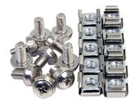 STARTECH  100 Tornillos Y Tuercas Enjauladas Argent&eacute;
