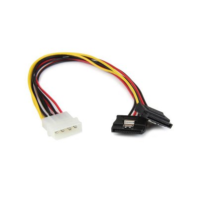 STARTECH.COM Startech 12&acute;&acute; Lp4 To 2x Latching Sata Y Cab Noir