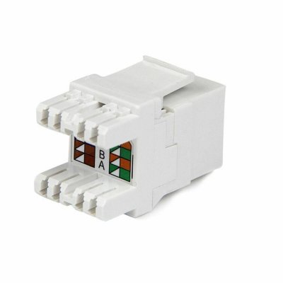STARTECH.COM Startech 180&deg; Cat 6 Keystone Wall Jack Blanc