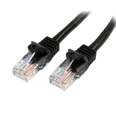 STARTECH.COM Startech 3m Black Snagless Utp Cat5e Patch Cable Noir