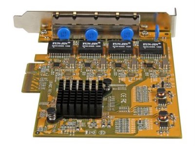 STARTECH.COM Startech 4-port Pcie Gigabit Network Adapter Card Argent&eacute;