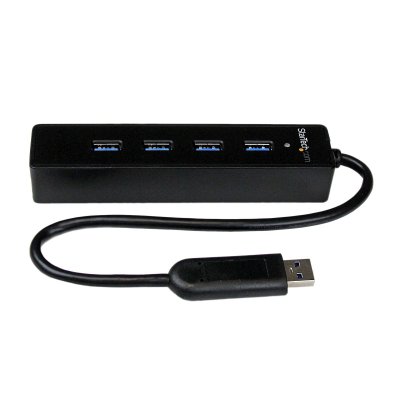 STARTECH.COM Startech 4 Port Superspeed Portable Usb 3.0 Hub Noir