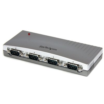 STARTECH.COM Startech 4 port usb bus powered to rs232 serial db9 converter adapter hub noir