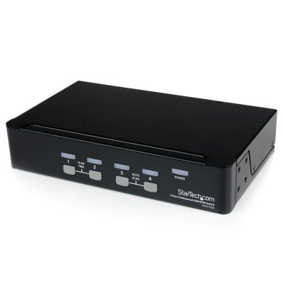 STARTECH.COM Startech 4 Port Vga Usb Kvm Switch With Hub Noir