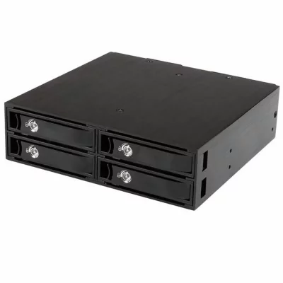 STARTECH.COM Startech 5 25 A 4x 2 5 Sata Mobile Rack Noir