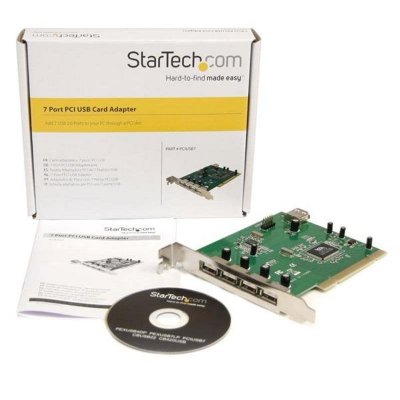 STARTECH.COM Startech 7 Port Pci Usb Card Adapter Vert,Argent&eacute;