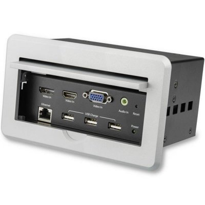 STARTECH  Bo&icirc;tier de connexion - Pour table de r&eacute;union avec entr&eacute;es DisplayPort, HDMI et VGA