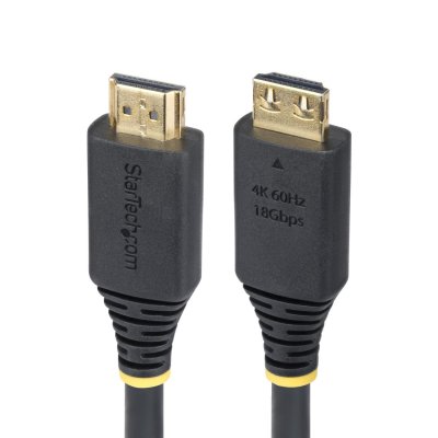 STARTECH  Câble HDMI 30cm avec Connecteurs à Verrouillage, 4K 60Hz UHD, Noir