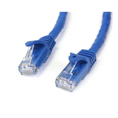 STARTECH  C&acirc;ble r&eacute;seau Cat6 Gigabit UTP sans crochet de 15m - M/M - Bleu