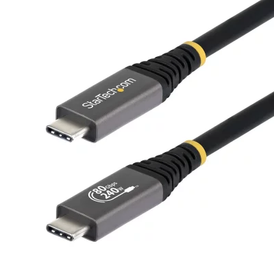 STARTECH  Câble USB4 USB-C 1,5m, 80Gbps, 240W PD, 8K 120Hz DP2.1, Noir
